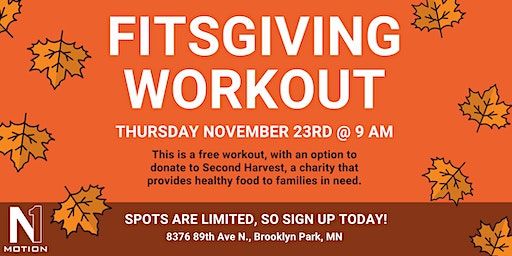 FREE FITSGIVING WORKOUT '23 | N1 Motion