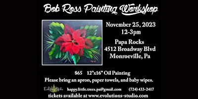 Poinsettia, November 25, 2023 at Papa Rocks | Papa Rocks Pizza Pub