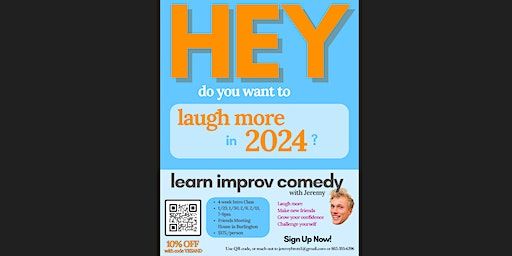 Improv 1 with Jeremy | Burlington Friends Meeting, North Prospect Street, Burlington, VT, USA