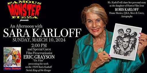 An Afternoon with Sara Karloff | Famous Monster Pizza