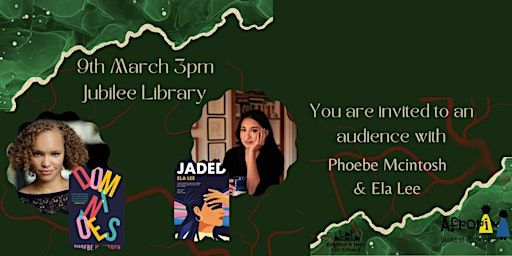 Ela Lee and Phoebe McIntosh in conversation with Carolynn Bain. | Jubilee Library