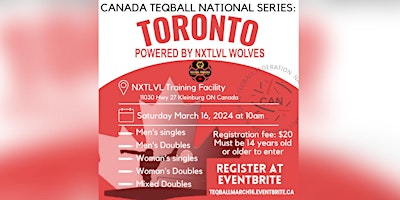 Teqball National Series - March 16 | NXTLVL Wolves Training Centre