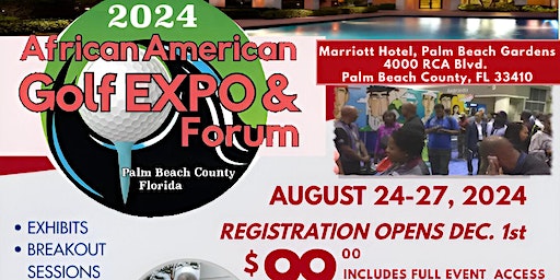 AFRICAN AMERICAN GOLF EXPO AND FORUM | Palm Beach Gardens Marriott