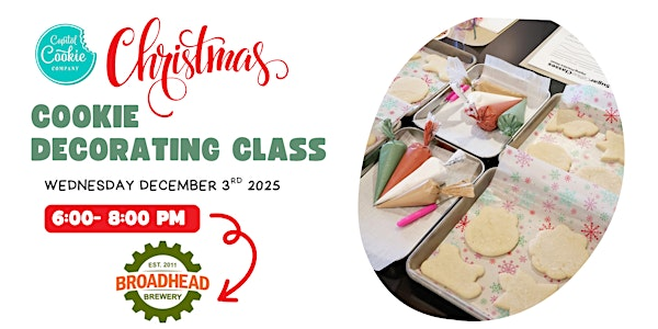 December 3rd -  Christmas Cookie Decorating Class | Broadhead Brewing Company