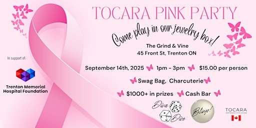 Tocara Jewelry Pink Party - TRENTON, ONTARIO! | The Grind And Vine