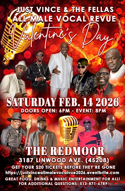 Valentine's Day with Just Vince & The Fellas | The Redmoor