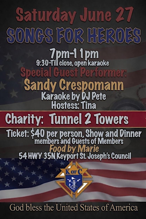 SONGS FOR HEROES TO BENEFIT TUNNEL 2 TOWERS | St. Joseph KOC