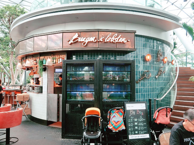 Burger and lobster
