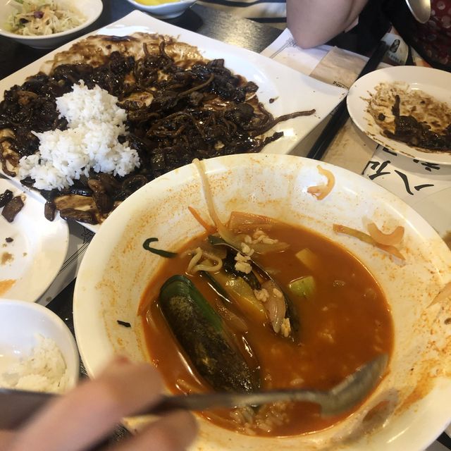 오클랜드에서 먹은 한국식 짜장면!