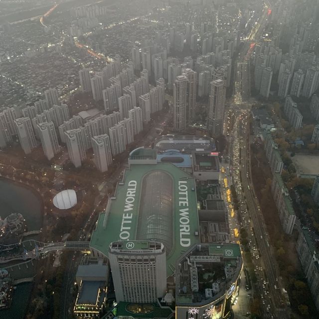 서울 전경을 내려다볼수 있는 서울 스카이 