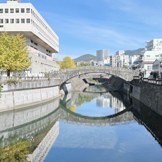 長崎＊ハート♡の石がある観光名所の眼鏡橋