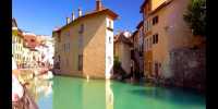 Old town of Annecy, France.