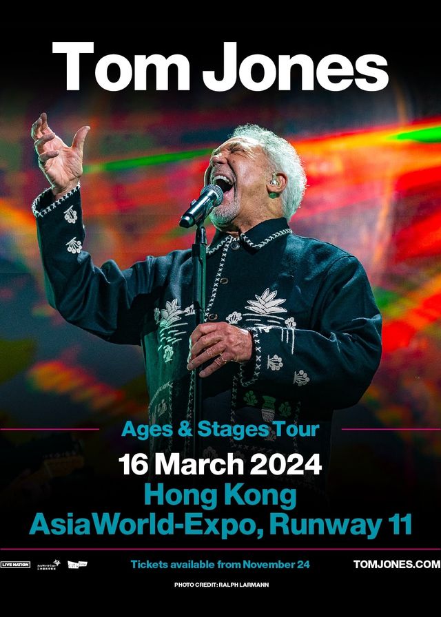 Tom Jones演唱會2024香港站 | 亞洲國際博覽館