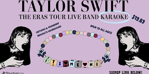 Taylor Swift The Eras Tour LIVE BAND Karaoke | Zony Mash Beer Project