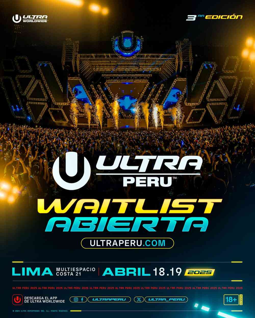 Ultra超世代音樂節秘魯站 | Ultra Peru 2025 | Multiespacio Costa 21