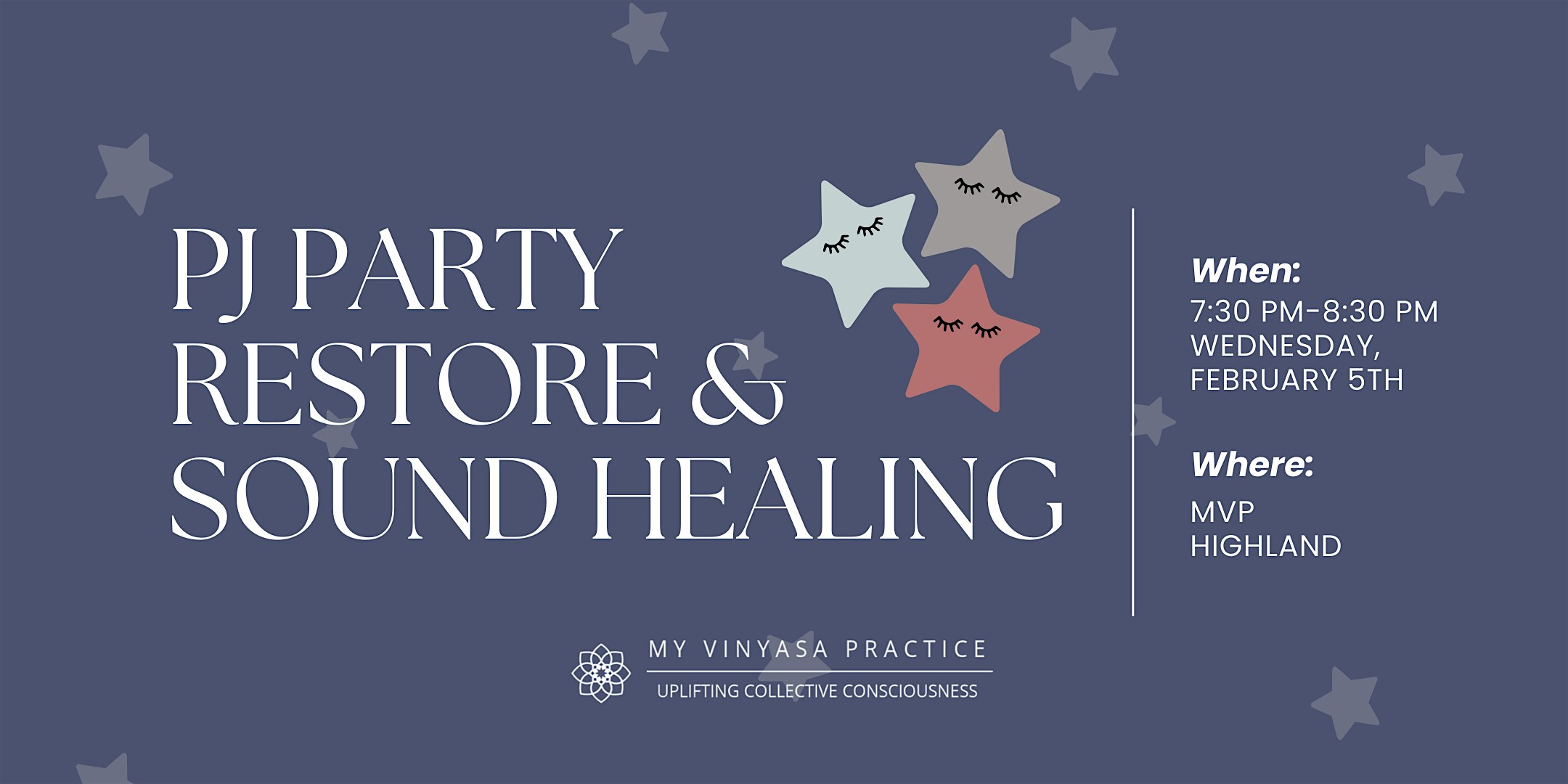 Pajama Party Restore & Sound Healing Yoga Class | My Vinyasa Practice