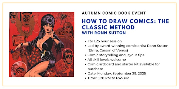 How to Draw Comics: The Classic Method with Ronn Sutton | Wallack's Art Supplies and Framing