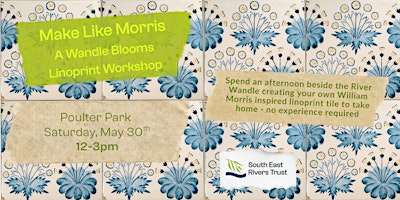 Make Like Morris - A Wandle Blooms Linoprint Workshop | Poulter Park