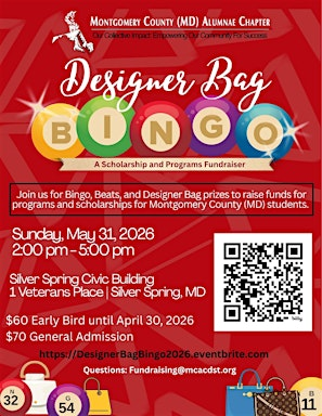 Designer Bag Bingo 2026 | Silver Spring Civic Building at Veterans Plaza