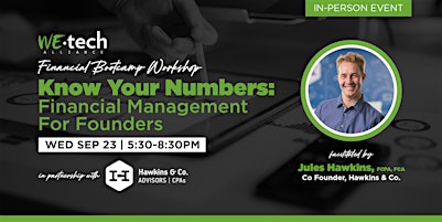 Know Your Numbers: Financial Management for Founders | GreenShield Hall
