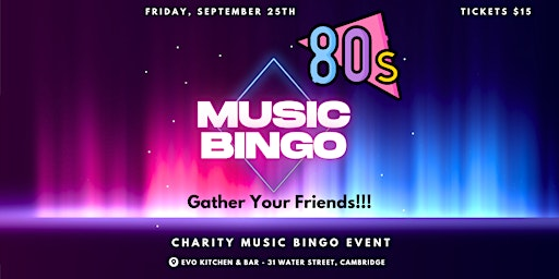 80's Music Bingo For Cats! | EVO Kitchen & Bar
