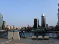 『西中島橋』から見る福岡市の景色