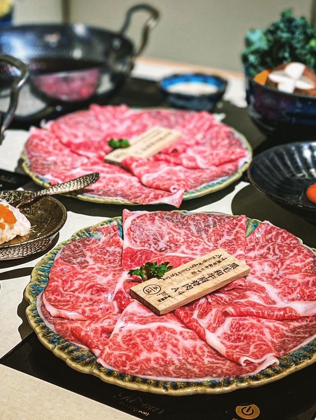 本延鍋物｜關東風壽喜燒涮涮鍋午市套餐🥩嘆日本頂級「和王」黑毛和牛