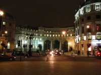 Trafalgar Square at night