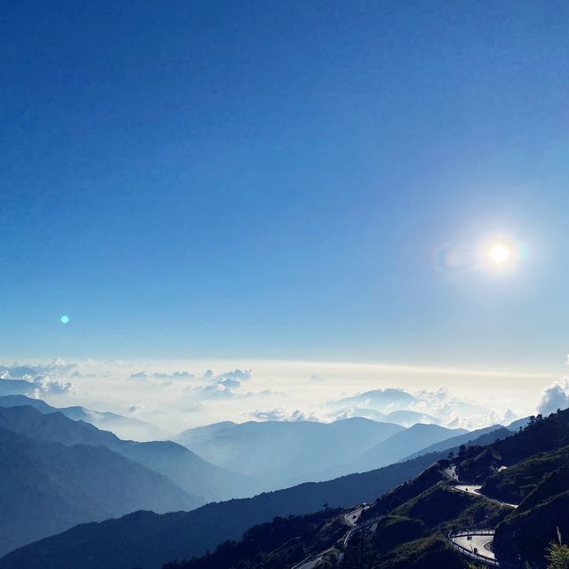 藍天白雲與綠地中的🐑咩咩