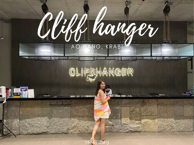 cliff hanger ที่พักหลักร้อย อ่าวนาง 