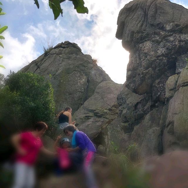 愛女5歲上獅子山頭