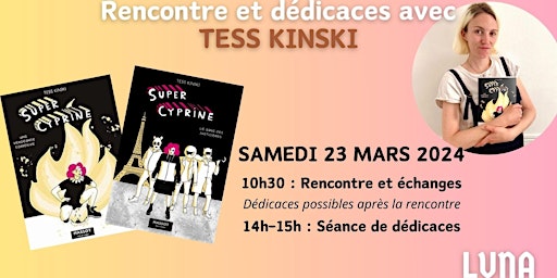 Rencontre et dédicaces avec TESS KINSKI | LUNA café-librairie