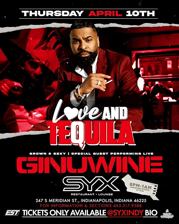 Ginuwine performing live at love and tequila Thursdays | 247 S Meridian St