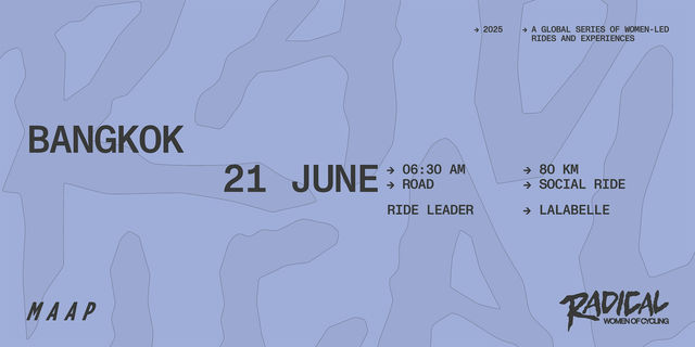 Radical Women of Cycling Ride: Bangkok [Road] | Pantha Wattana School