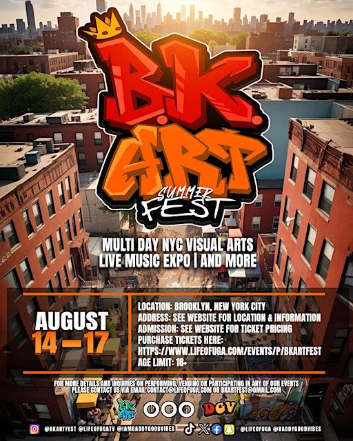 B.K. Art Fest: Summer Edition (4 Day Art & Music Expo) | We Are Here Brooklyn Studios
