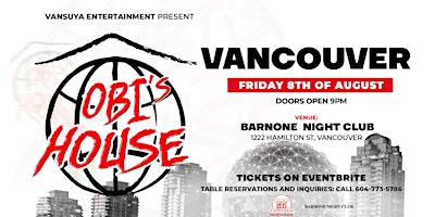 OBI's HOUSE VANCOUVER | Bar None Nightclub