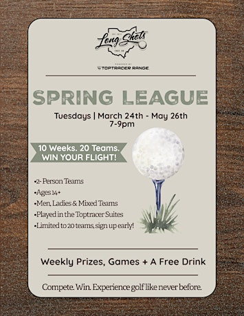 Toptracer Spring League @ Long Shots! ⛳ | Long Shots Restaurant & Driving Range