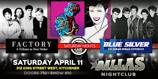 Blue Silver & Factory (Tributes to Duran Duran & New Order) | Dallas Night Club