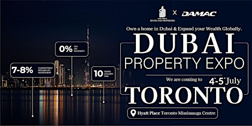 Exclusive Dubai Property Expo in Toronto 2026 | Hyatt Place Toronto/Mississauga Centre
