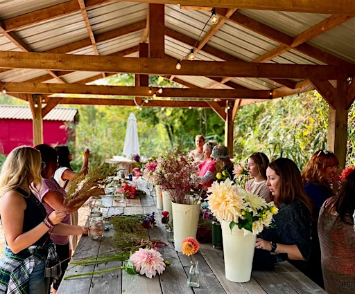 Flower Arranging & Pressed Floral Art Workshop | Biggar Blooms Flower Farm