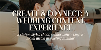 Create & Connect: A Wedding Content Experience | The Vale Venue