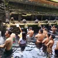 Holy Water at Tirta Empul Bali Indonesia 
