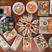 เออ กุ้งเผา บุฟเฟต์อลาคาสสุดจัดในย่านบางแสน 