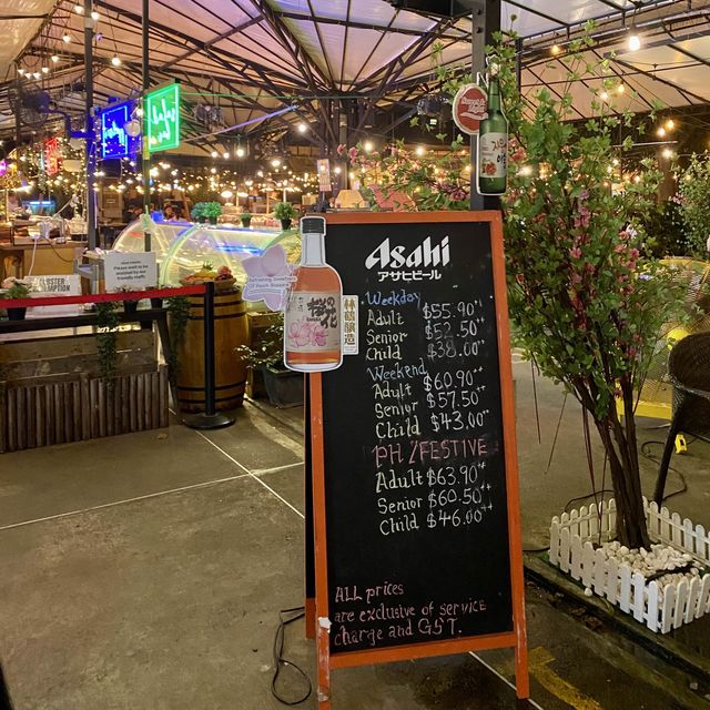 singapore’s largest outdoor bbq buffet