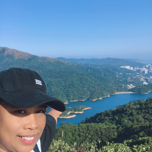 Needle hill and stunning view of Shing mun water reservoir 