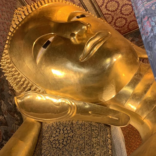 Massive Golden Reclining Buddha