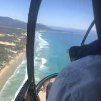 Copt a heli flight with dream views