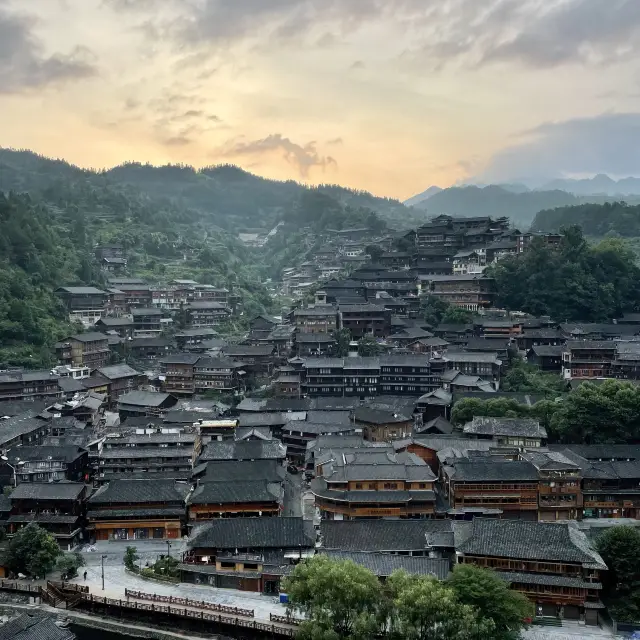 Xijiang Ancient Town - lovely valley views! 