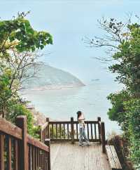 This is probably the most beautiful seaside plank road in Wenzhou...
