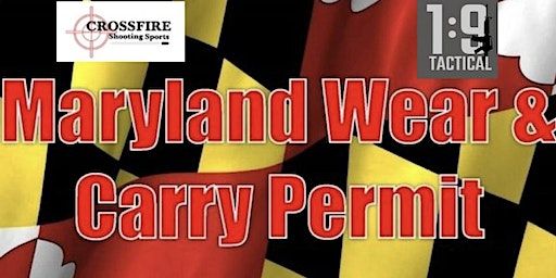 MARYLAND WEAR AND CARRY COURSE | Crossfire Shooting Sports